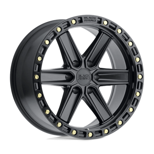 Black Rhino HENDERSON 6X135 20X9.5 0 MATTE BLACK W/ BRASS BOLTS