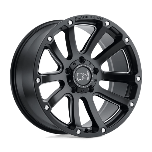 Black Rhino HIGHLAND 5X127 18X9.5 -12 MATTE BLACK W/ MILLED SPOKES