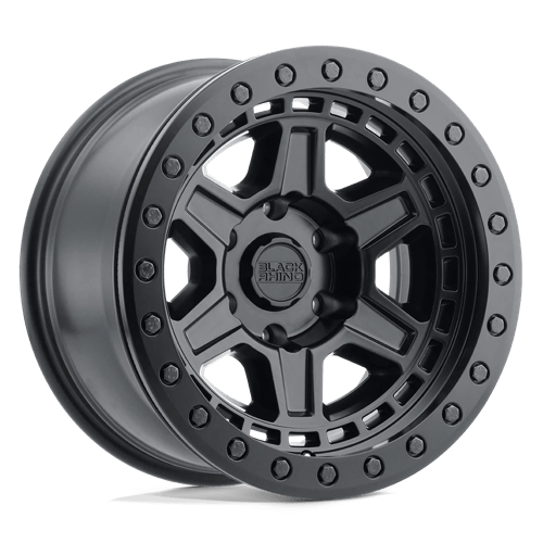 Black Rhino RENO 6X139.7 17X9 0 MATTE BLACK W/ BRASS BOLTS