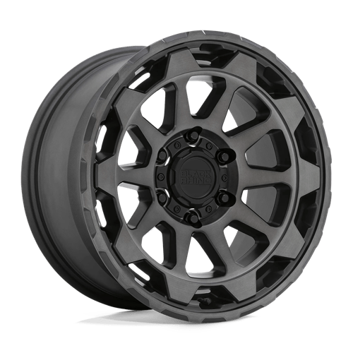 Black Rhino ROTOR 5X150 18X9 +12 MATTE GUNMETAL W/ BRUSHED FACE