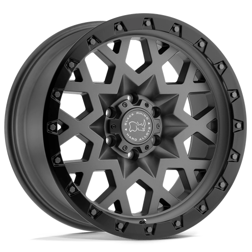 Black Rhino SPROCKET 5X127 20X9.5 -18 MATTE GUNMETAL W/ BLACK RING