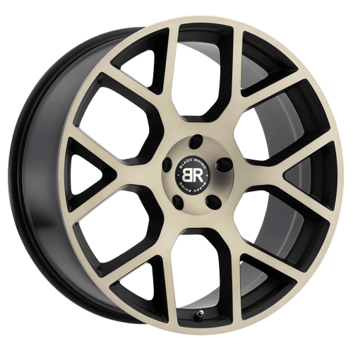 Black Rhino TEMBE 6X135 24X10 +35 MATTE BLACK W/ MACHINED FACE & DARK MATTE TINT