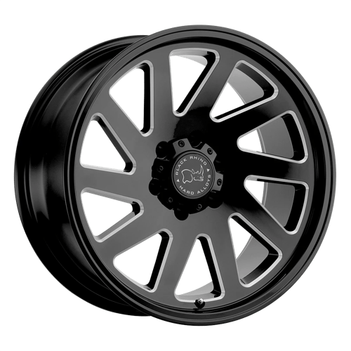 Black Rhino THRUST 5X127 20X9.5 -18 GLOSS BLACK W/ MILLED SPOKES