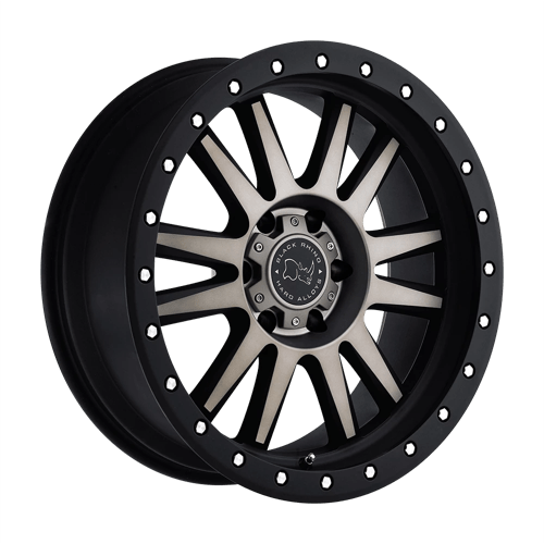 Black Rhino TANAY 5X120 18X8 +32 MATTE BLACK W/ MACHINED FACE & DARK MATTE TINT