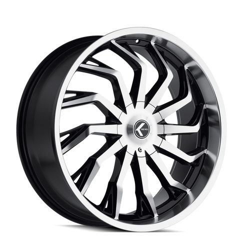 Kraze Scrilla 142 6x139.7 22x9.5+18 Black/Machined