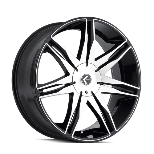 Kraze Epic 143 5x115 22x9.5+18 Black/Machined