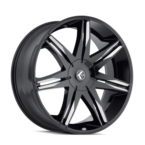 Kraze Epic 143 6x139.7 22x9.5+18 Black/Milled