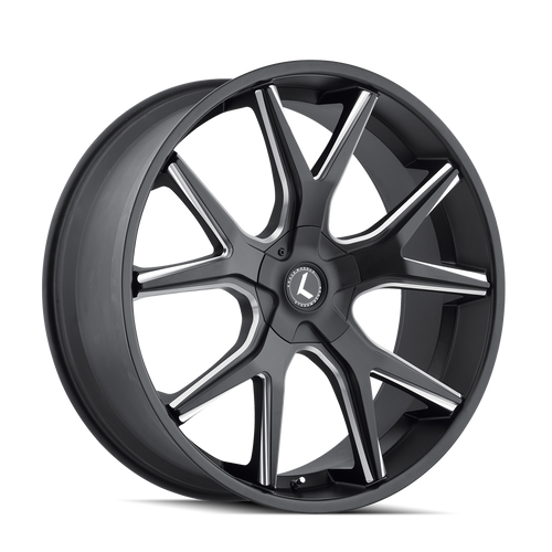 Kraze Spltz 146 5x120 24x9.5+18 Black/Milled