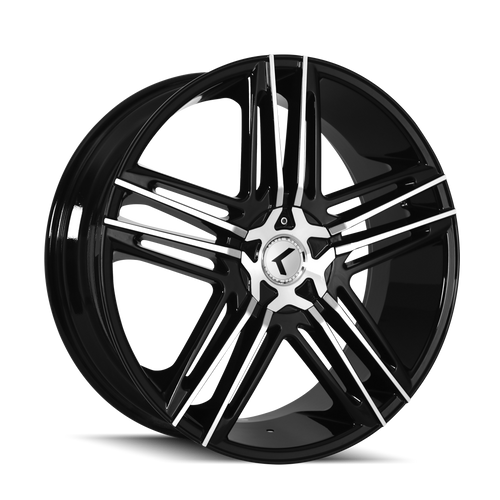 Kraze Hella 157 5x112 22x8.5+40 Black/Machined