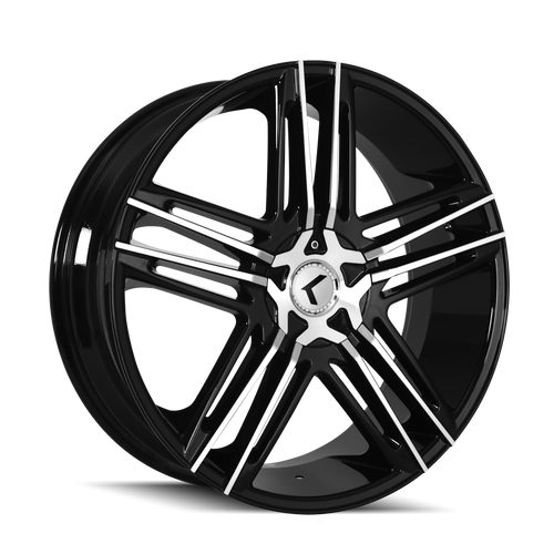 Kraze Hella 157 5x114.3 18x8+40 Black/Machined