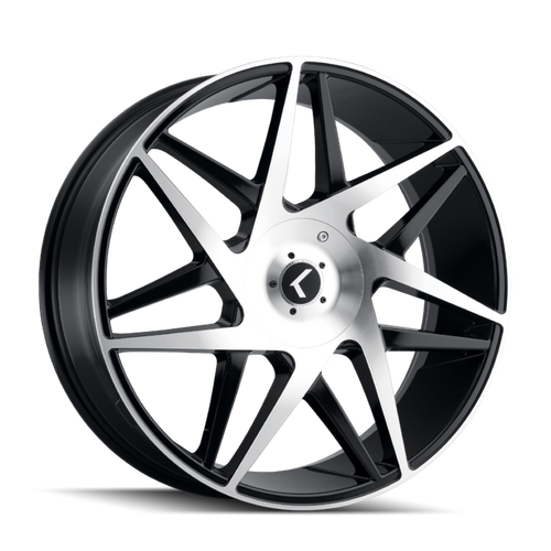 Kraze Phase 192 5x112/5x114.3 20x8.5+38 Black/Machined Face