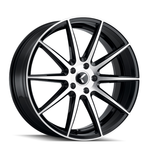 Kraze Cosmos 194 5x114.3 17x8+38 Black W/Machined Face