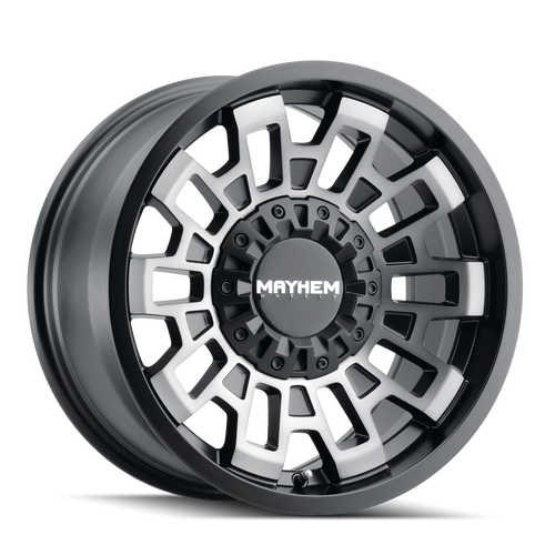 Mayhem Cortex 8113 5x127/5x139.7 20x10-19 Matte Black W/Machined Dart Tint