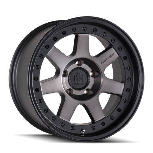 Mayhem Prodigy 8300 5x127 17x9-6 Matte Black W/Dark Tint