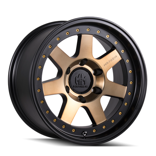 Mayhem Prodigy 8300 6x120 18x9-6 Matte Black W/Bronze Tint