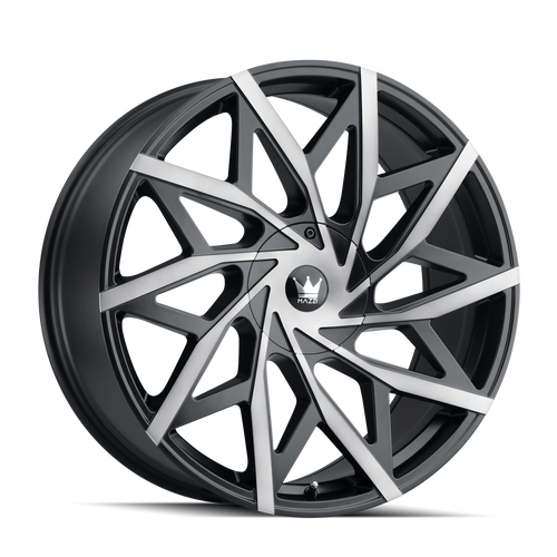 Mazzi Big Easy 372 5x127/5x139.7 22x9.5+18 Matte Black W/Dark Tint