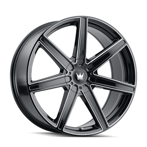 Mazzi Laguna 376 5x108/5x114.3 22x8.5+38 Gloss Black/Milled