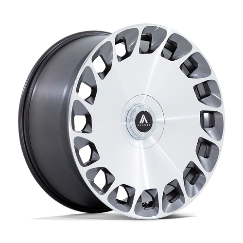 Asanti Black ABL-45 ARISTOCRAT 5X115/5X120 20X10.5 +18 GLOSS PLATINUM WITH BRIGHT MACHINED FACE