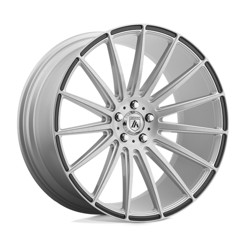 Asanti Black ABL-14 POLARIS BLANK 19X9.5 +45 BRUSHED SILVER CARBON FIBER INSERT