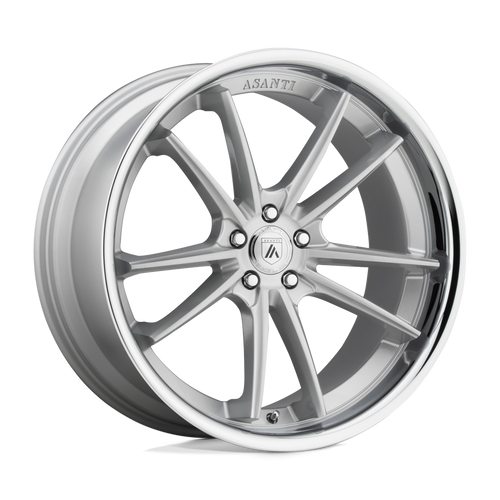 Asanti Black ABL-23 SIGMA BLANK 20X10.5 +20 BRUSHED SILVER CHROME LIP