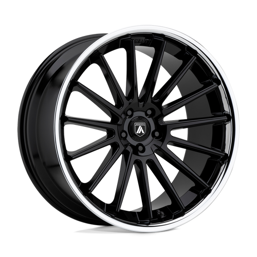 Asanti Black ABL-24 BETA BLANK 24X9 +15 GLOSS BLACK CHROME LIP