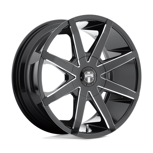 DUB 1PC S109 PUSH BLANK 20X8.5 +27 GLOSS BLACK MILLED