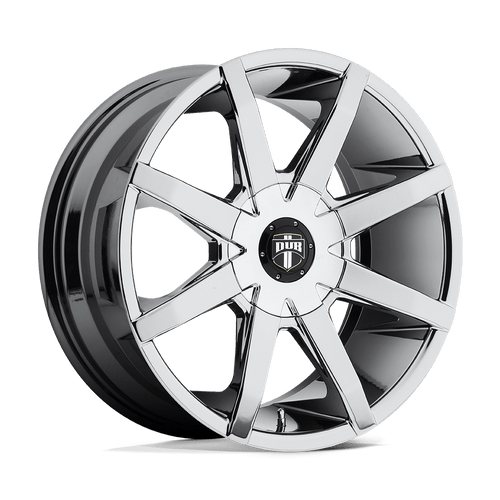 DUB 1PC S111 PUSH BLANK 24X9.5 +10 CHROME PLATED