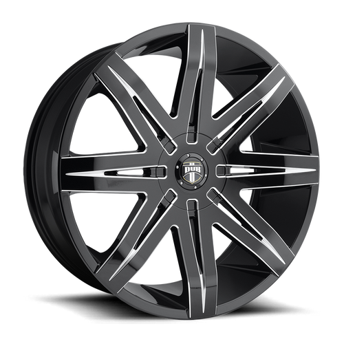 DUB 1PC S227 STACKS BLANK 24X9.5 +30 GLOSS BLACK MILLED