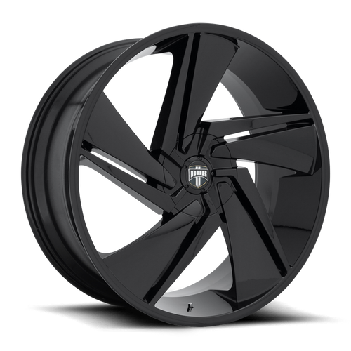 DUB 1PC S247 FADE BLANK 22X9.5 +10 GLOSS BLACK