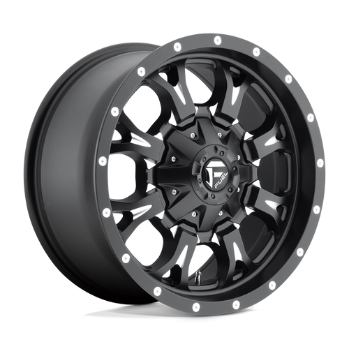 Fuel 1PC D517 KRANK 5X127/5X139.7 17X9 +1 MATTE BLACK MILLED