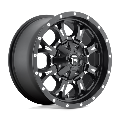 Fuel 1PC D517 KRANK 8X170 20X10 -12 MATTE BLACK MILLED