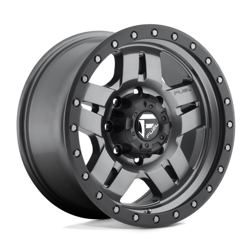 Fuel 1PC D558 ANZA 5X127 18X9 +1 MATTE GUN METAL BLACK BEAD RING