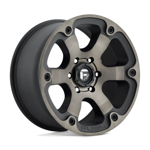 Fuel 1PC D564 BEAST 6X139.7 16X8 +1 MATTE BLACK DOUBLE DARK TINT