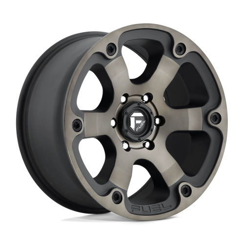 Fuel 1PC D564 BEAST 5X139.7 17X9 +1 MATTE BLACK DOUBLE DARK TINT