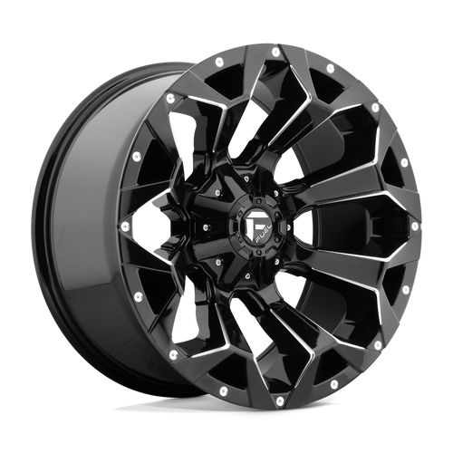 Fuel 1PC D576 ASSAULT 6X135/6X139.7 18X9 +20 GLOSS BLACK MILLED