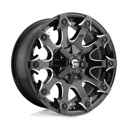 Fuel 1PC D578 BATTLE AXE 6X135/6X139.7 17X9 +1 GLOSS BLACK MILLED