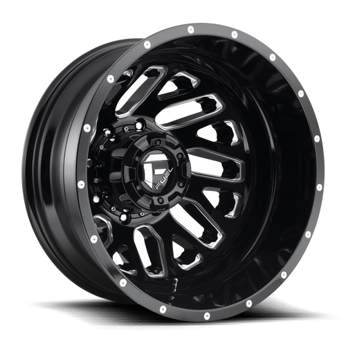 Fuel 1PC D581 TRITON 8X165.1 20X8.25 -240 GLOSS BLACK MILLED