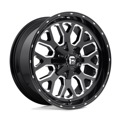 Fuel 1PC D588 TITAN 8X170 20X10 -18 GLOSS BLACK MILLED