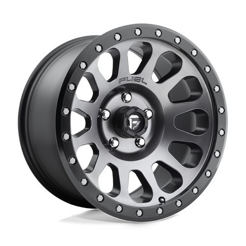 Fuel 1PC D601 VECTOR 8X165.1 18X9 +1 MATTE GUN METAL BLACK BEAD RING