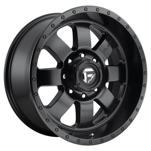 Fuel 1PC D628 BAJA 8X180 20X9 +20 MATTE GUN METAL BLACK LIP