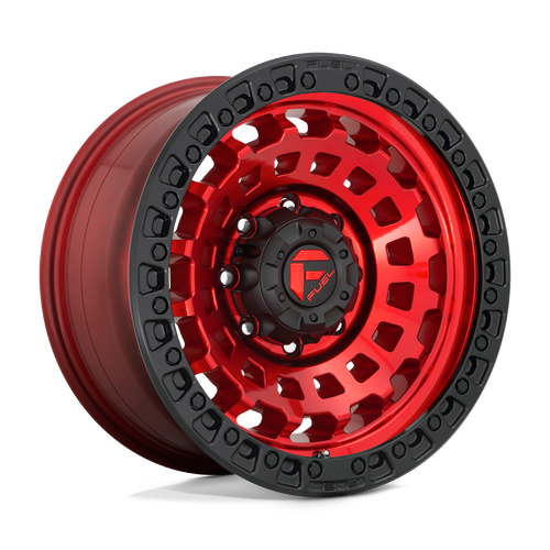 Fuel 1PC D632 ZEPHYR 5X127 17X9 -12 CANDY RED BLACK BEAD RING