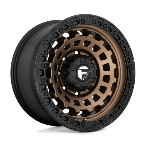 Fuel 1PC D634 ZEPHYR 8X165.1 18X9 -12 MATTE BRONZE BLACK BEAD RING