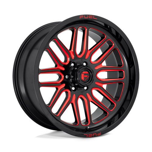 Fuel 1PC D663 IGNITE 8X170 20X10 -18 GLOSS BLACK RED TINTED CLEAR