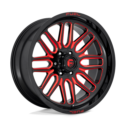 Fuel 1PC D663 IGNITE 5X127 20X10 -18 GLOSS BLACK RED TINTED CLEAR