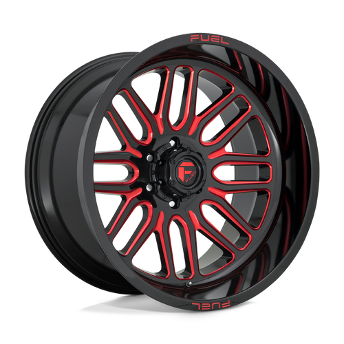 Fuel 1PC D663 IGNITE 6X139.7 22X12 -43 GLOSS BLACK RED TINTED CLEAR