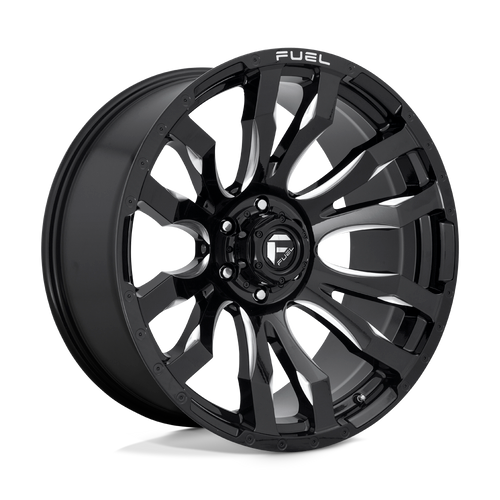 Fuel 1PC D673 BLITZ 5X139.7 16X8 +1 GLOSS BLACK MILLED