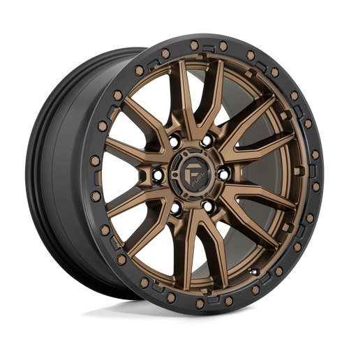 Fuel 1PC D681 REBEL 6X135 17X9 -12 MATTE BRONZE BLACK BEAD RING