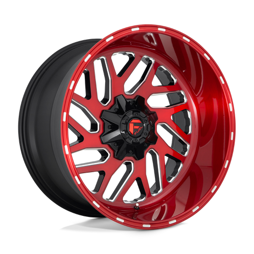 Fuel 1PC D691 TRITON 8X165.1 20X10 -18 CANDY RED MILLED