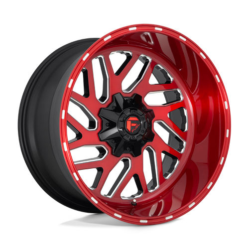 Fuel 1PC D691 TRITON 8X170 24X12 -44 CANDY RED MILLED