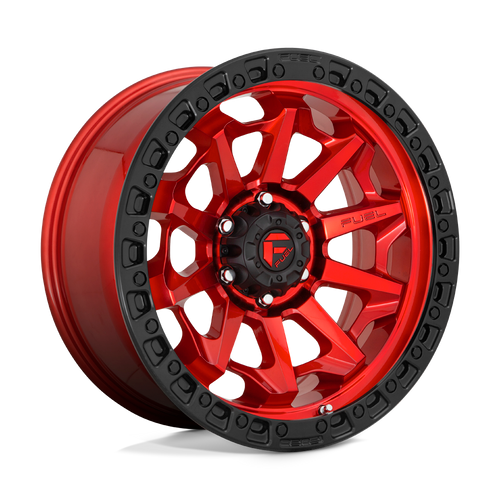 Fuel 1PC D695 COVERT 5X127 18X9 +20 CANDY RED BLACK BEAD RING